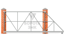 Откатные ворота каркас 3600×2200 ЗМК-7671