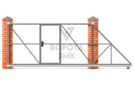 Откатные ворота 4,5 м 4500×2400 ЗМК-7921