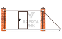 Ворота откатные 10 метров под ключ 10000×3000 ЗМК-8219
