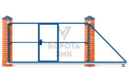 Ворота откатные 5,5 метров 5500×2300 ЗМК-7977