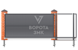Алютех откатные ворота 2000×2100 под ключ ЗМК-6854