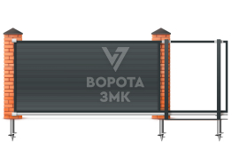 Откатные ворота Алютех 2000×3000 под ключ ЗМК-6841