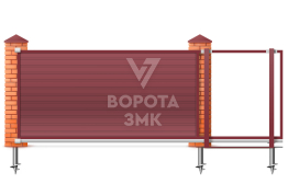 Откатные ворота 4500×2600 размером 4,5 метра ЗМК-7903