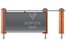 Ворота откатные 5 м 5000×2200 ЗМК-7952
