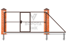 Ворота откатные 5500×2100 ЗМК-8014