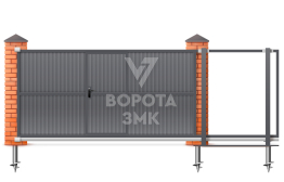 Откатные ворота под ключ 6 метров 6000×2600 ЗМК-8023