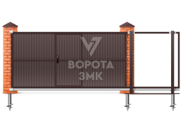 Откатные ворота 3000×2200 ЗМК-6844