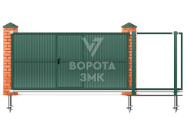 Ворота раздвижные 2100×3000 ЗМК-6878
