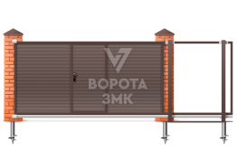 Откатные ворота Алютех 2000×2100 ЗМК-6862