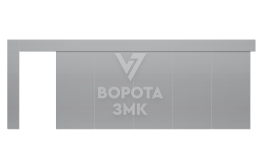 Откатные ворота 4000×4000 ЗМК-4708