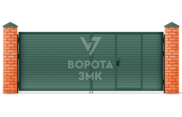 Ворота распашные под автоматику 3000×1750 ЗМК-4874