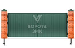 Распашные ворота Дорхан Lux 2500×2250 с электроприводом ЗМК-9739