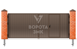 Оцинкованные ворота 1500×3000 ЗМК-5451