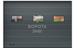 Секционные ворота Алютех для гаража 2250×2500 ЗМК-2859