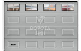Промышленные подъемные секционные ворота 5000×2000 ЗМК-3983