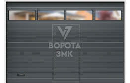 Ворота секционные 2125×2500 под навес ЗМК-3478