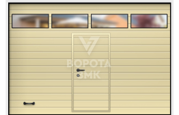 Противопожарные секционные ворота 2500×2500 ЗМК-3701